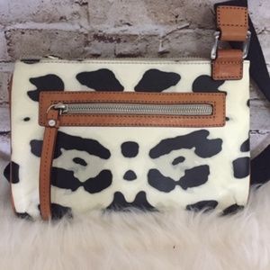 Great condition L.A.M.B. "snow leopard" crossbody